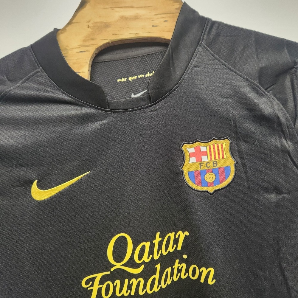 Barcelona Messi Nike Jersey Black Qatar Foundation Mens 2XL Brand New